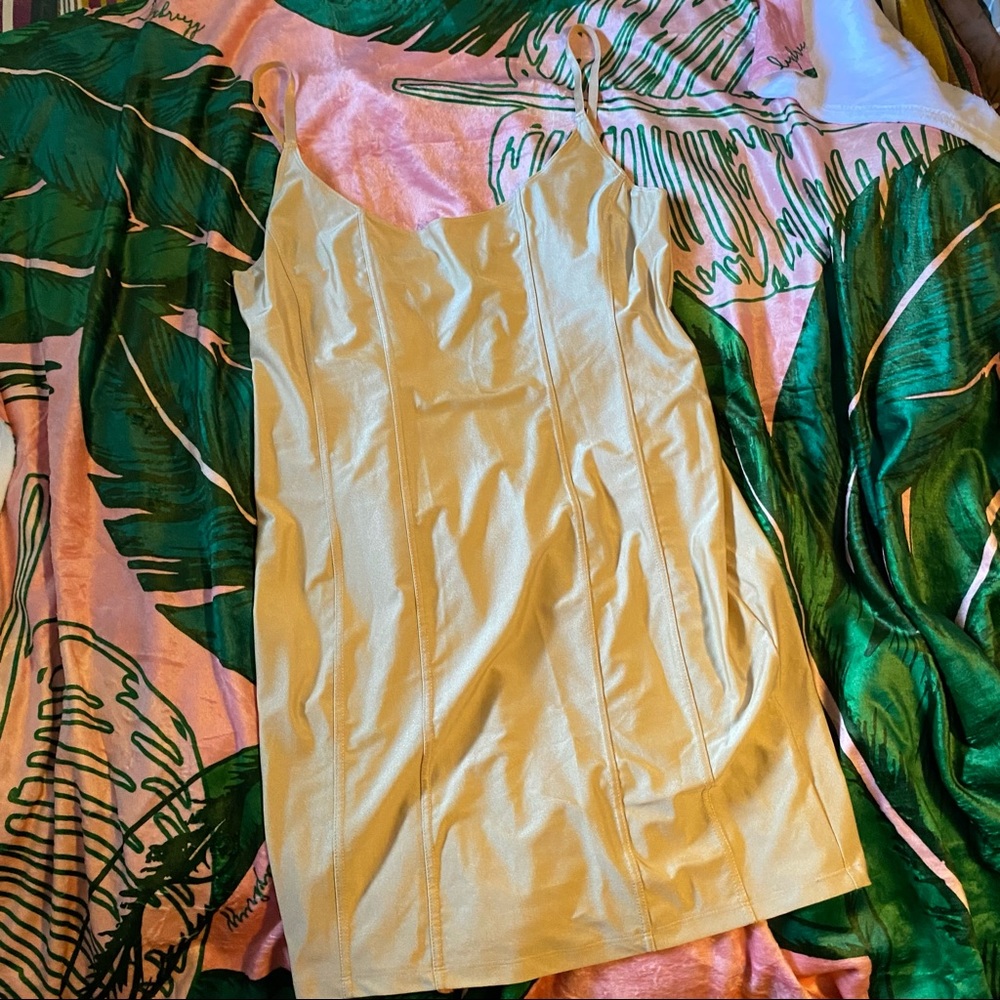 NWT Forever 21+ Nude/ Beige Slip Dress